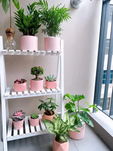 Lô gia - Tổ ấm “màu hồng” 43m2 của vợ chồng trẻ với thiết kế hiện đại, tiện nghi