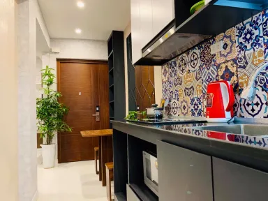 Phòng bếp - Tân trang căn hộ tập thể “siêu mini” chỉ 25m2 ở phố cổ Hà Nội
