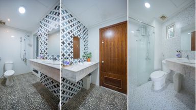  Phòng tắm - “Thổi hồn” cho căn hộ 95m2 thuê du lịch tại Quy Nhơn 