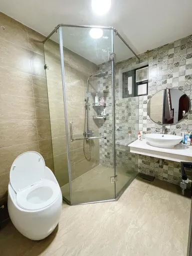 Phòng tắm - "TWINS HOUSE" tại Hưng Yên mình xây tặng bố mẹ