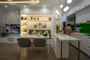 Phòng bếp Phòng ăn - Lãng mạn và tinh tế từ sự kết hợp phong cách nội thất “3 trong 1”