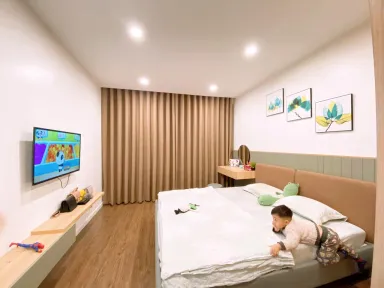 Phòng ngủ - Chưa đến 300 triệu hoàn thiện nội thất cho căn hộ 3 PN 88m2