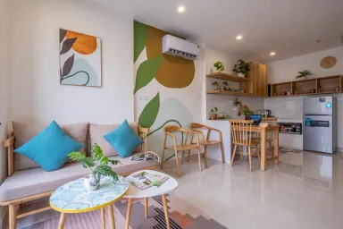 Khéo tay trang trí, sơn vẽ tường, được nhà rộng đẹp dù chỉ hơn 40m2
