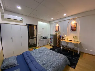 Phòng ngủ Phòng làm việc - Chỉ 70 triệu cải tạo sân thượng cũ thành phòng ngủ cực chill