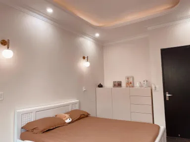 Phòng ngủ - Căn nhà đầu tiên vợ chồng trẻ tự tay thiết kế nội thất chăm chút từng góc nhỏ 