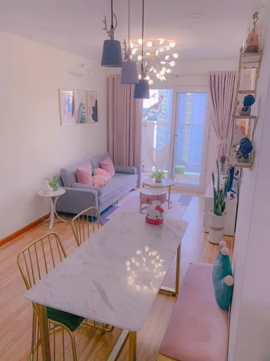 Phòng khách Phòng ăn - Căn hộ màu hồng của nữ chủ nhân đổi nhà 3 lần để thỏa đam mê trang trí nhà cửa