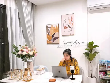 Phòng ăn Phòng làm việc - Căn nhà kỷ niệm tuổi 26 tự thiết kế nội thất theo ý thích riêng