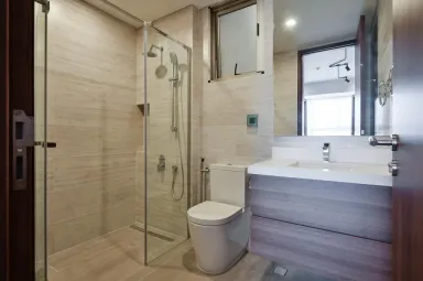 Phòng tắm - Căn hộ phong cách Bauhaus: tối giản, tiện nghi một cách tinh tế