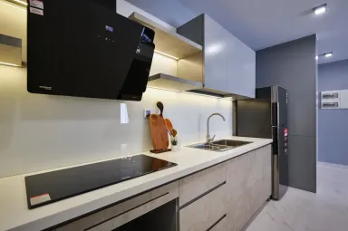 Phòng bếp - Căn hộ phong cách Bauhaus: tối giản, tiện nghi một cách tinh tế