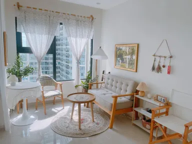 Phòng khách - Một chút decor xinh xắn trong căn hộ 78m2 của mình