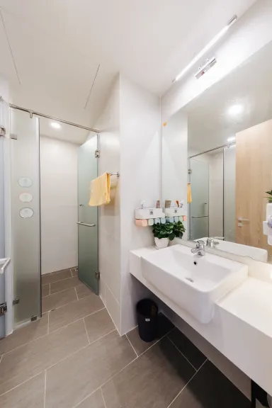 Phòng tắm - Căn hộ tối giản với ý tưởng phòng khách kiểu Nhật 
