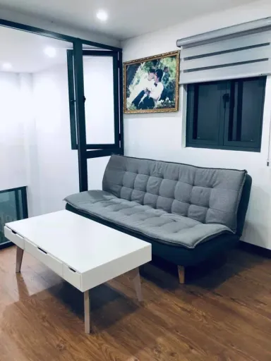 Phòng khách - Cải tạo ngoạn mục nhà cấp 4 mặt tiền quốc lộ chỉ với 200 triệu