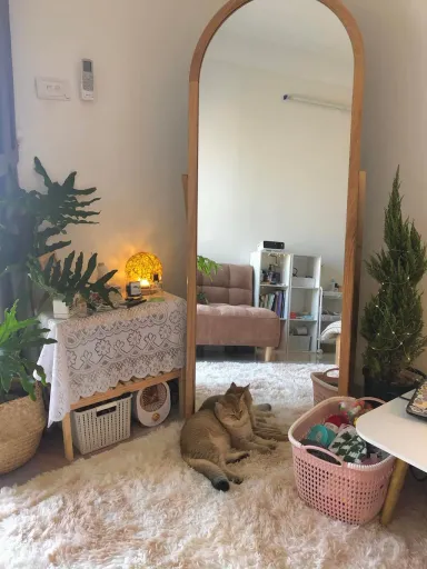 Phòng ngủ - Decor phòng trọ 21m2 đẹp lung linh chỉ vài triệu đồng