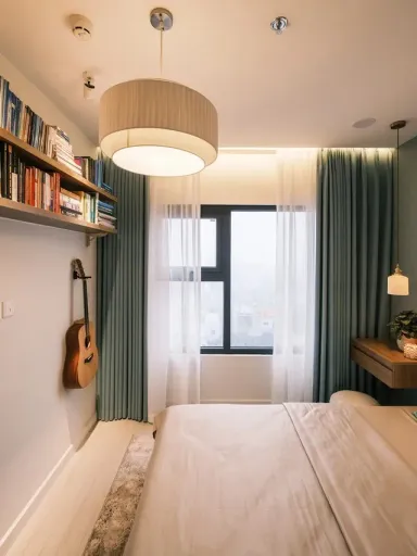 Phòng ngủ - Tổ ấm 40m2 của vợ chồng 2 con phong cách Mid-century modern 
