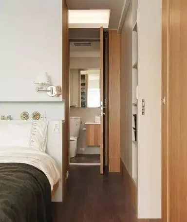 Phòng ngủ Phòng tắm - Ngôi nhà 43m2 thiết kế công năng toàn diện, nội thất thông minh của cô nàng độc thân 