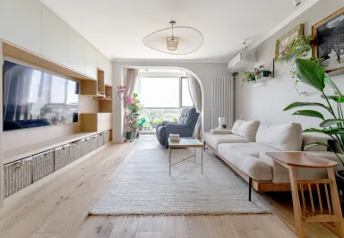 Phòng khách - Tổ ấm 134m2 kiểu Bắc Âu ấm cúng và thư giãn của đôi vợ chồng son 