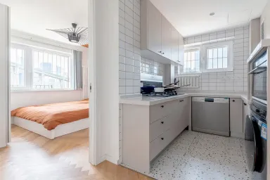 Phòng bếp - Biến căn hộ cũ 53m2 thành không gian hiện đại pha lẫn cổ điển Pháp