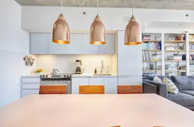 Phòng bếp Phòng ăn - Ý tưởng kết hợp phong cách Industrial và Scandinavian cho căn hộ 45m2 