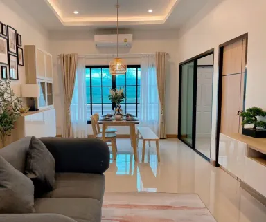 Phòng bếp - Nhà 1 tầng thiết kế theo phong cách Bắc Âu, công năng 3 phòng ngủ, 2 wc, chi phí khoảng hơn 1,3 tỷ đồng