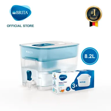 Combo Bình Lọc Nước BRITA Flow 8.2L Kèm Hộp 3-6 Lõi Lọc BRITA Maxtra Plus