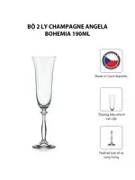 Bộ 2 Ly Champagne Angela Bohemia 190ml