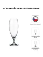 Bộ 6 Ly Bia Pha Lê Carduelis Bohemia 380ml