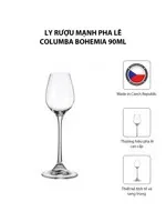 Bộ 6 Ly Rượu Mạnh Pha Lê Columba Bohemia 90ml