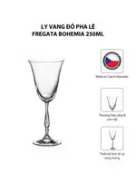 Bộ 6 Ly Vang Đỏ Pha Lê Fregata Bohemia 250ml