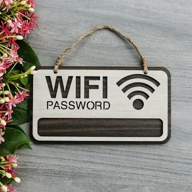 Bảng Gỗ Chữ Wifi
