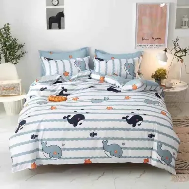 Bộ Chăn Ga Gối, Cotton Poly Emmibedding