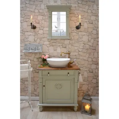 Tủ Lavabo Cổ Điển Chân Tiện Chạy Chỉ Hoa Văn