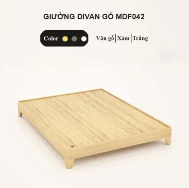 [FREESHIP HCM] Giường Divan Gỗ Chân Thấp Tatana MDF042 - Có Thiết Kế Theo Yêu Cầu Khách Hàng