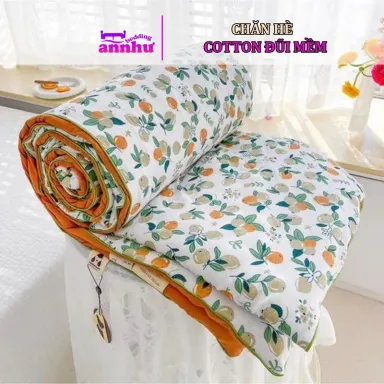 Chăn Hè Cotton Đũi Xơ Đậu Nành Mềm Kích Thước 2mx2m3 - Nhiều Mẫu Đẹp