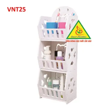 Kệ Treo Tường Nhà Tắm Gỗ Nhựa PVC VNT25 - 26C - VĐ Smart Furrniture NỘI THẤT LẮP RÁP VIENDONGADV