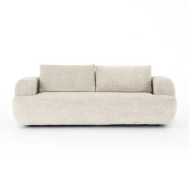 Oatmilk Sofa ( 2 Chỗ Ngồi ) - Thiết Kế Bo Tròn Tối Giản