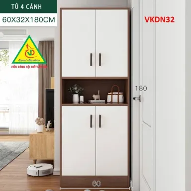 Tủ Để Giày,Tủ Đựng Đồ Đa Năng Gỗ MDF VKDN32 - VĐ Smart Furrniture NỘI THẤT LẮP RÁP VIENDONGADV