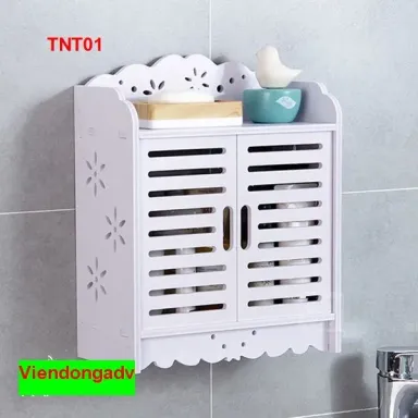 Tủ Nhà Tắm Treo Tường Chống Thấm Nước TNT01 - VĐ Smart Furrniture NỘI THẤT LẮP RÁP VIENDONGADV