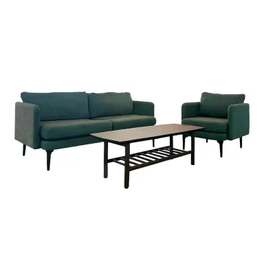 Bộ Sofa Auburn – Gỗ Tràm, Bạch Đàn Màu Xanh