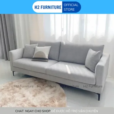 [ FREESHIP HÀ NỘI] Ghế Sofa Nỉ H20V3 H2 Furniture Êm Ái, Bền Đẹp Bảo Hành 1 Năm