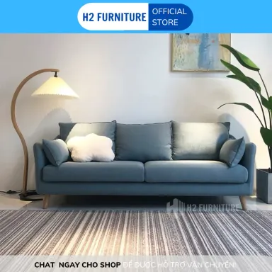 [Miễn Ship HN] Ghế Sofa H20V8 Bọc Nỉ Cao Cấp Màu Sắc Tự Chọn - Dễ Dàng Tháo Ra Vệ Sinh - Đệm Ngồi Êm Ái Đàn Hồi