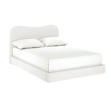 Giường Ngủ Bọc Nệm Cao Cấp Curved Bed Phong Cách Bắc Âu