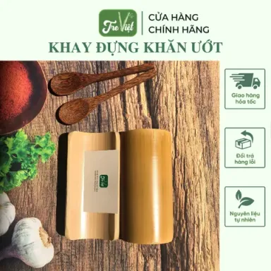 Khay Tre Đựng Khăn Ướt Cho Nhà Hàng/ Khách Sạn - Khay Đựng Namecard