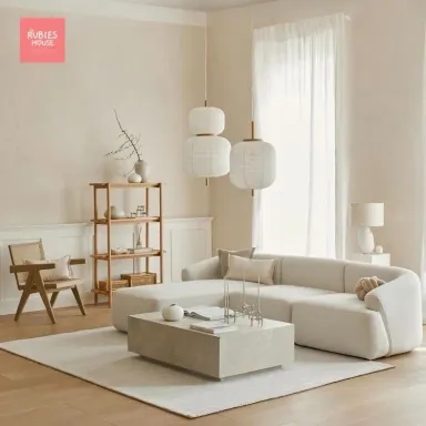 Sofa Góc L Phòng Khách Sofia Sofa Bắc Âu