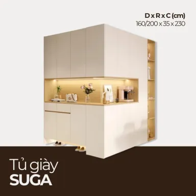 SUGA, Tủ Giày Phong Cách Hiện Đại, TG_015, nội thất HGF