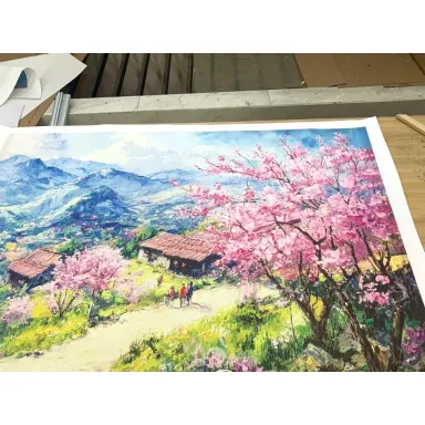 (Bản IN)Phong cảnh Tây Bắc, tranh in vải canvas chưa bao gồm khung treo