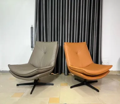 Ghế Thư Giãn Cao Cấp Bọc Da | Chân Thép Sơn Tĩnh Điện Xoay 360° | Điểm Nhấn Phòng Khách Biệt Thự, Penthouse, Văn Phòng Ghế Thư Giãn Cao Cấp Bọc Da | Chân Thép Sơn Tĩnh Điện Xoay 360° | Điểm Nhấn Phòng Khách Biệt Thự, Penthouse, Văn Phòng