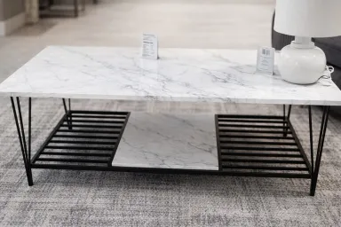 Bàn Sofa Mặt Đá Tự Nhiên 1m2 Cao Cấp | Bàn Trà Phòng Khách Luxury Space T