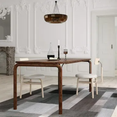LAON TABLE - WALNUT