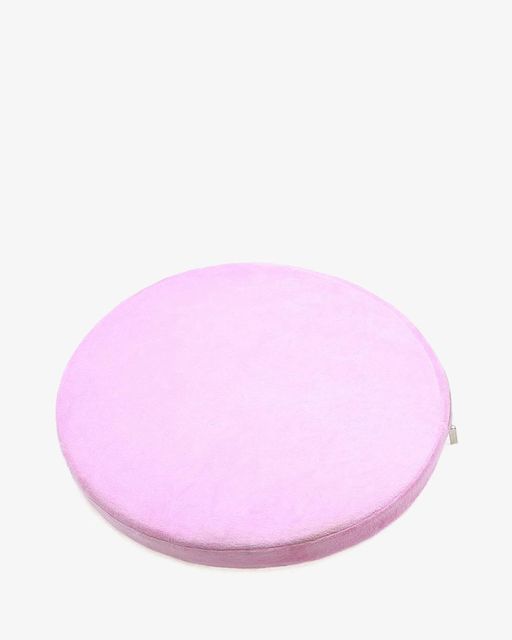 Nệm Ngồi Tròn Blush Pink Velvet 40x40