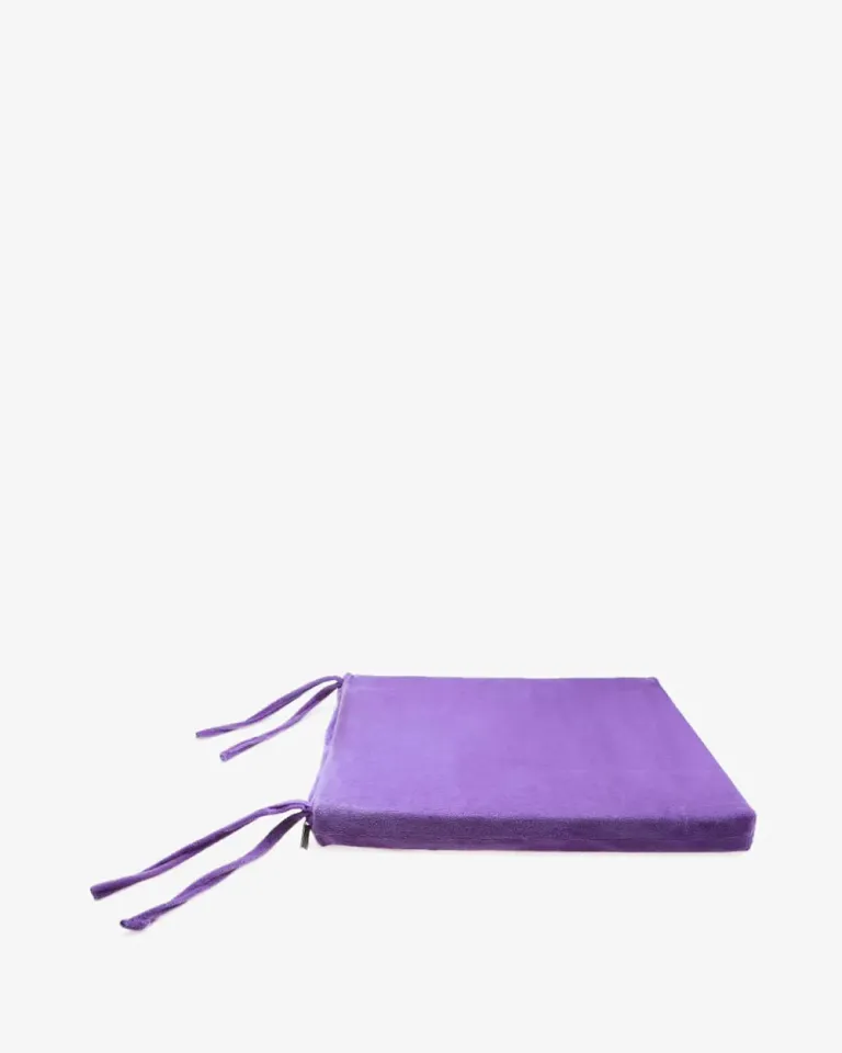 Nệm Ngồi Vuông Mid Purple Velvet 50x50